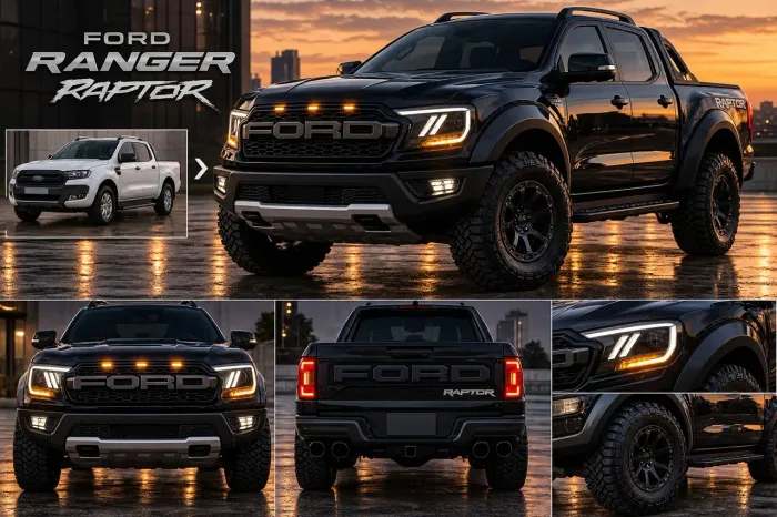 Body Kit Ford Ranger 2016 a 2022 para Raptor 2019 - Completo