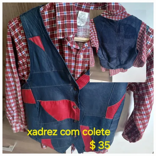 Camisa Xadrez e colete