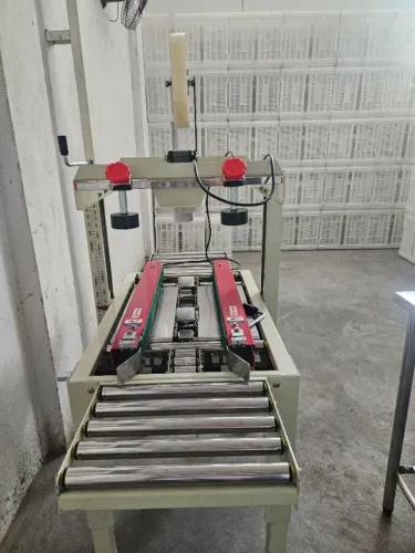 Seladora de caixas de papelão semiautomática 