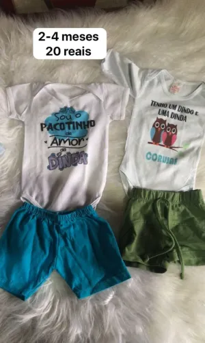 Vendo roupinhas de bebê menino