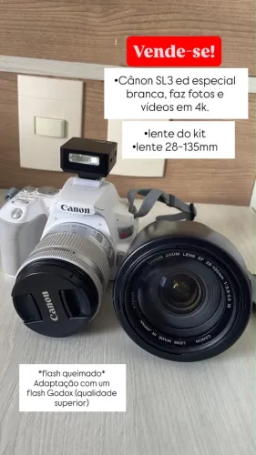 Câmera Canon SL3 Edição especial