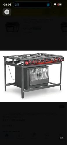 Fogão industrial 6 bocas com forno - semi novo - Oprtunidade 