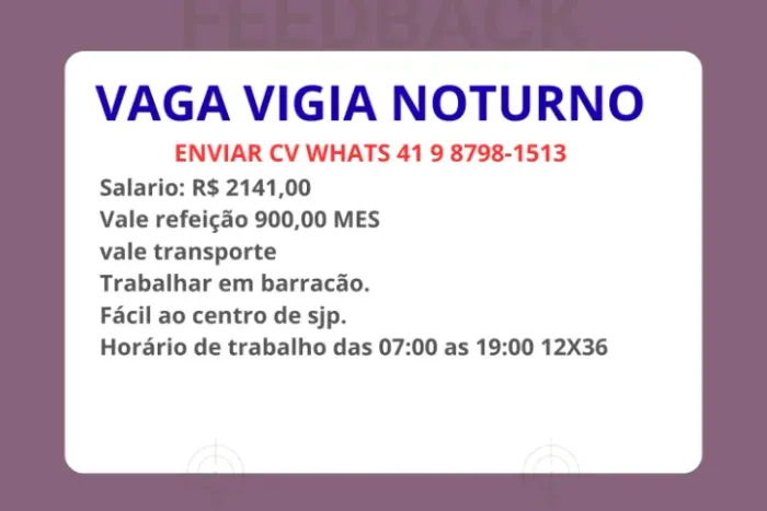VIGIA 13 X36 NOITE SJP