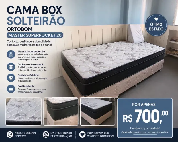 Cama Box de Solteiro