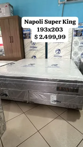 Cama Super King 193x203 Molas ensacadas 