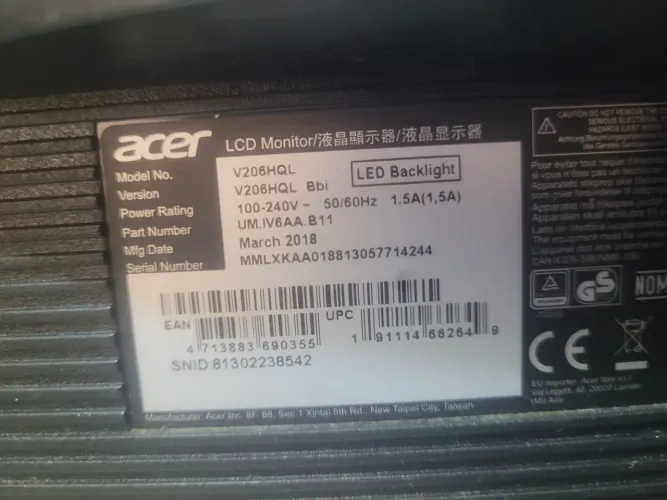 Monitor Acer 
