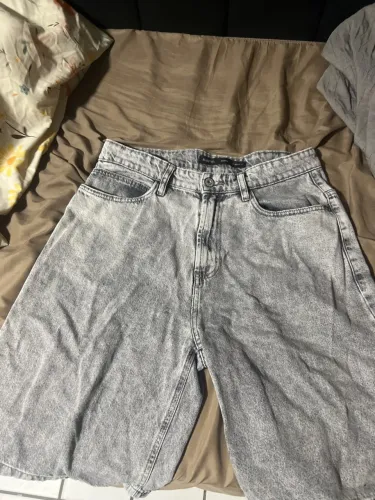 Jorts jeans cinza