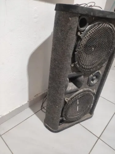 Caixa de som automotivo fones 12" mais corneta e twitter 