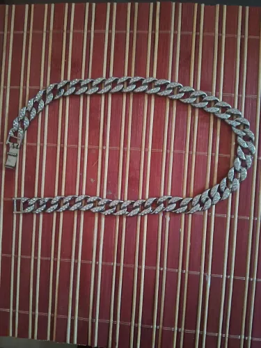 Corrente cravejada 50 cm masculina
