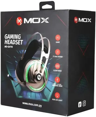 Fone de ouvido Gamer Headset Gaming Mox MO-GH710