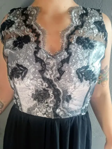 Vestido elegante longo