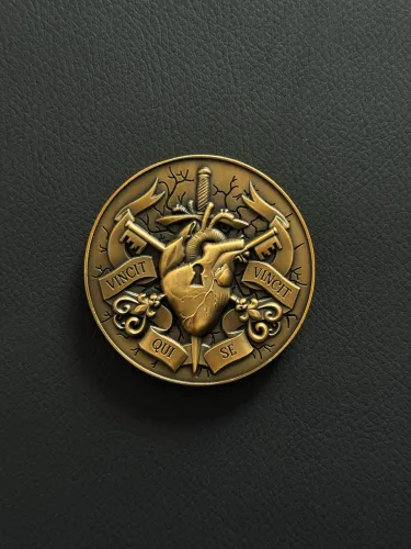 Moeda Challenge Coin Vincit Qui Se Vincit Token.ac