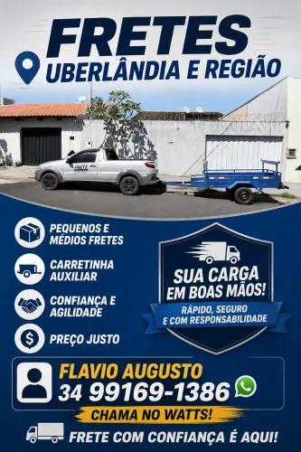 Frete Uberlandia e região (pequenos e médios )