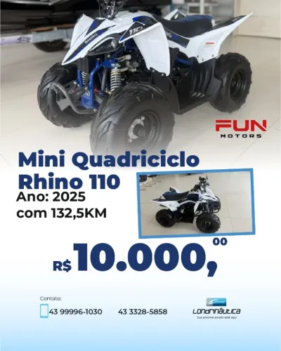 Quadriciclo infantil Rhino 110