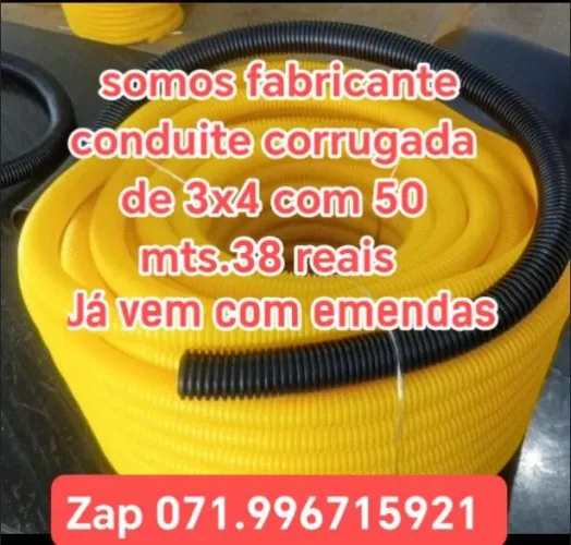 Eletroduto e Conduite mangueira corrugada para Lage e paredes 