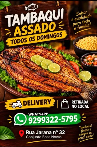 Tambaqui assado com entrega!