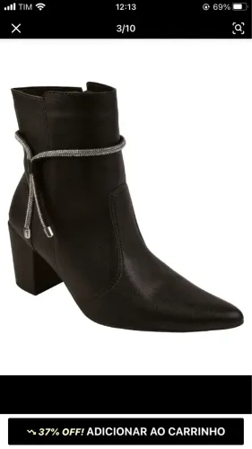 Bota coturno cano médio