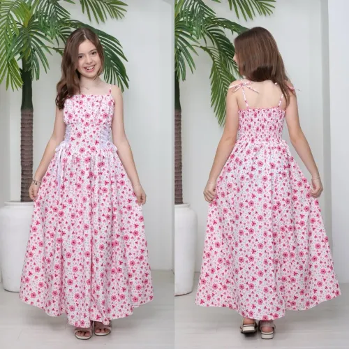 Vestido longo juvenil