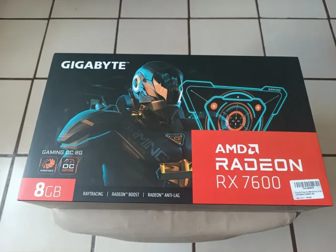 Placa de vídeo RX 7600 oc gigabyte lacrada