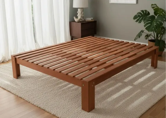 Cama Casal Com Pés De 40cm 138x188x40 Penafort