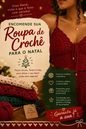 Roupas de crochê sob encomenda