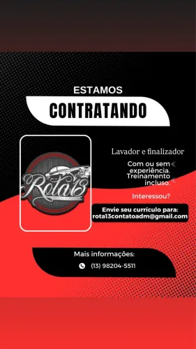 Estamos contratando lavador