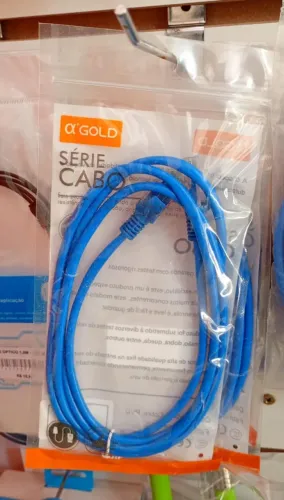 Cabo De Rede Internet Montado Crimpado RJ45 1,5 Metro - Novo