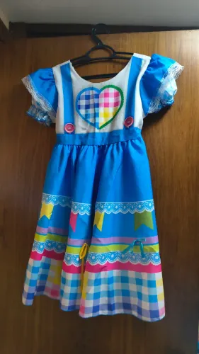 Vestido Azul São João 