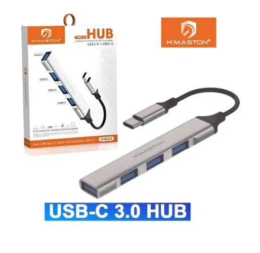 Hub Usb C 3.0 com 4 portas Usb HMaston