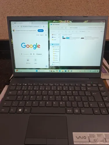 Notebook VAIO i5 10ª Geração | 8GB RAM | SSD NVMe 240GB + HD 500GB
