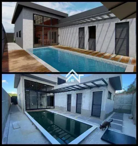 Casa para alugar, 176 m² por R$ 6.198,00/mês - Condomínio Portal Lamis - Atibaia/SP