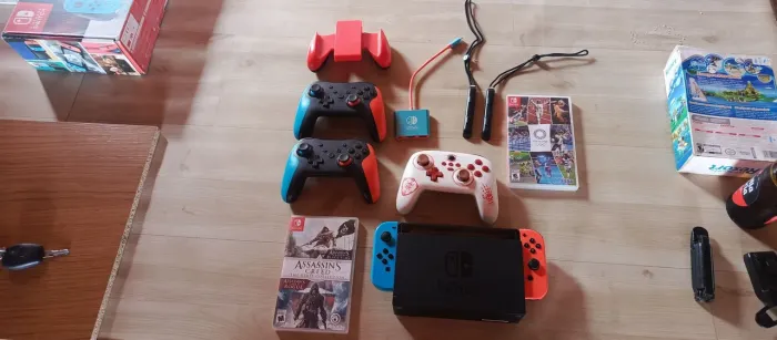 Nintendo Switch + acessórios + jogos