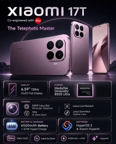 Xiaomi 17t 512/12 Novo lacrado 