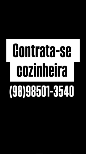 CONTRATA-SE COZINHEIRA