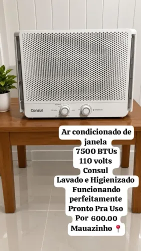 Ar Condicionado 7500 BTUS 127volts Funcionando Perfeitamente Higienizado Pronto Pra Uso ?