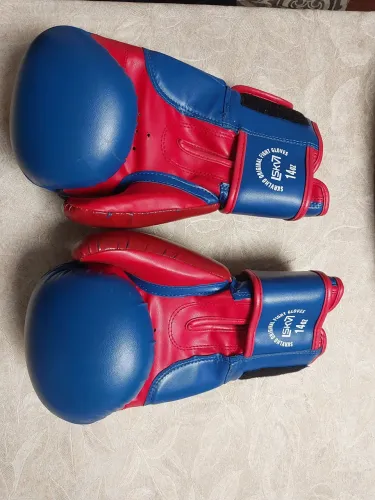 Luva de Boxe / Muai Thai Skravlho (SKV) 14oz - Azul e Vermelho