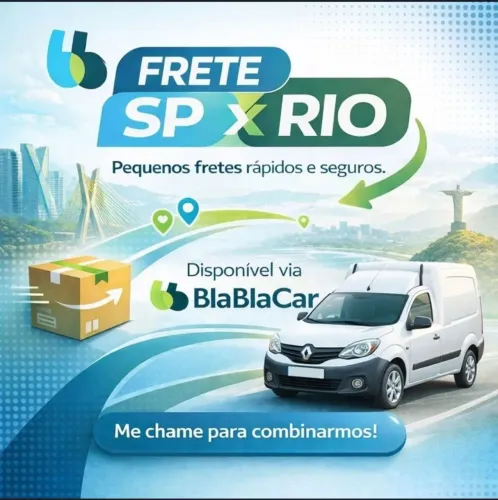 Frete Fácil SP - Rio | Entrega aos Fins de Semana | Retiro e Entrego no Local