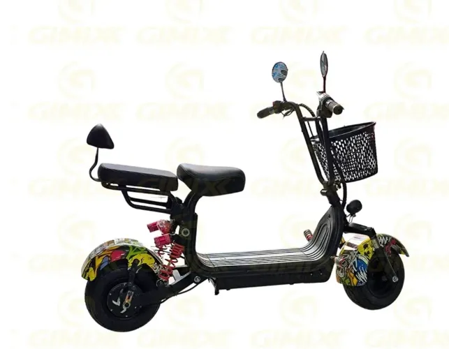 BICICLETA ELETRICA SCOOTER 800W, 48V/15.6A COR PRETA MBE-4010