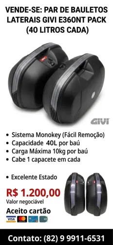VENDO BAULETO LATERAL GIVI