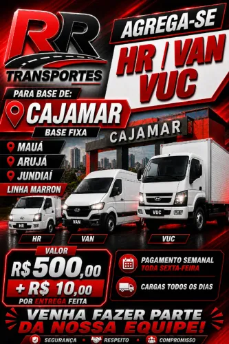 AGREGA-SE VEICULO HR,VAN,VUC