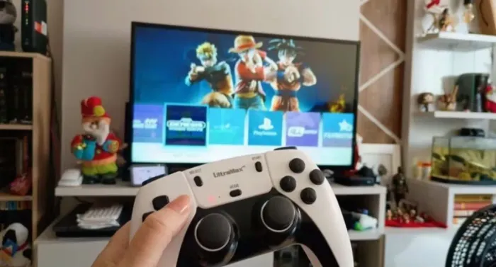 Game Stick M15 Pró com jogos e 01 controle personalizado