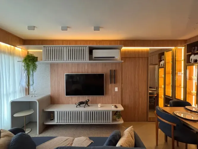 Apartamento no ID Vida Urbana com interiores assinados por Mariela Romano.