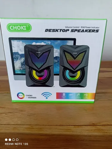 Caixa de som via cabo e Bluetooth para PCs e Notebooks / PREÇO IMPERDÍVEL