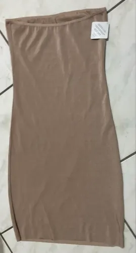 Saia Tubinho Lycra Nude / Forro Modelador - TAM M