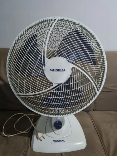 Ventilador Mondial 40cm - 3 Pás, Forte e Silencioso (bom estado)