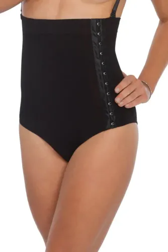 Calcinha modeladora Plié pós parto control preta tam m