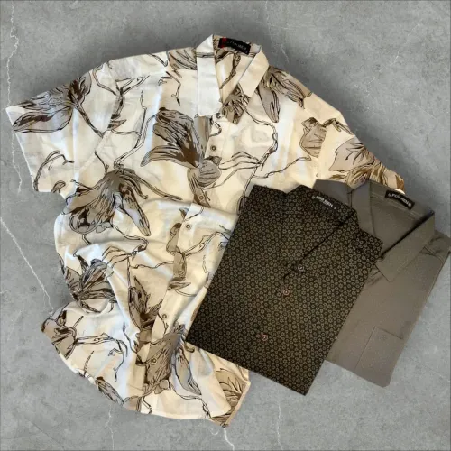 Camisa botão manga curta 