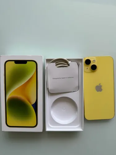 iPhone 14 amarelo - Leia