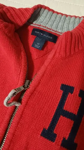 Conjunto Calça Jeans e Sueter de Lã - tamanho 03 anos