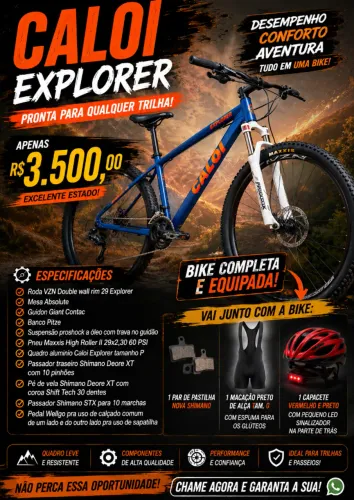 Procura-se novo(a) companheiro(a) pra trilha. Bike preparada aro 29